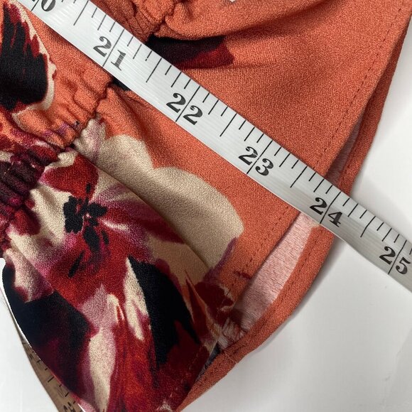 Honey Punch Floral Ruffle Wrap Dress Romantic Feminine Sexy Flowy Sz Med Girly - Picture 12 of 16